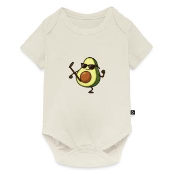 avocado karate - Baby Premium Kurzarmbody - Naturweiß - Vorne
