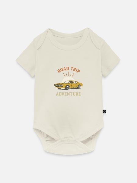 Road Trip - Adventures - Baby Premium Kurzarmbody - Naturweiß