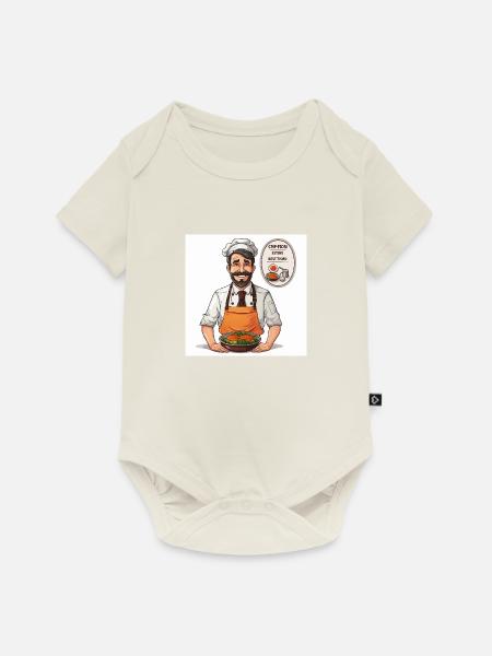 Die Gourmet-Couture - Baby Premium Kurzarmbody - Naturweiß