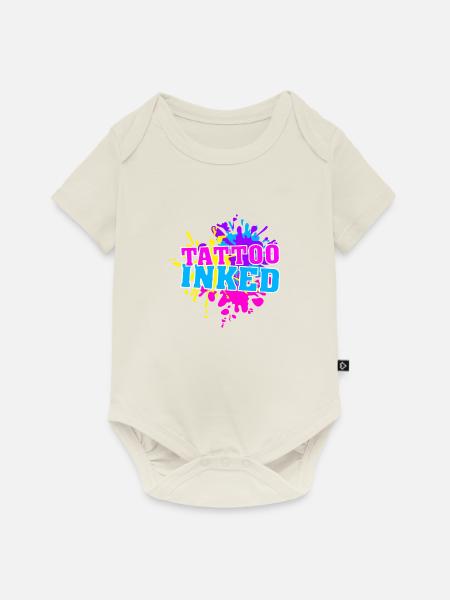 Tattoo Inked Splash - Baby Premium Kurzarmbody - Naturweiß