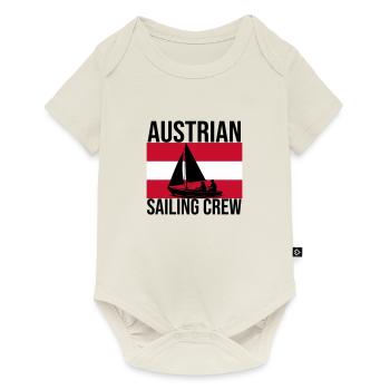 Austrian Sailing Crew Segelshirt - Baby Premium Kurzarmbody - Naturweiß - Vorne