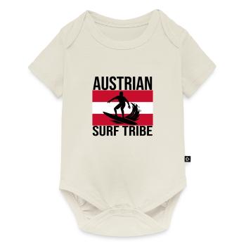 Austrian Surf Tribe Surfshirt - Baby Premium Kurzarmbody - Naturweiß - Vorne