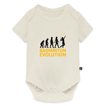 Badminton Evolution Frau Smash Cool - Baby Premium Kurzarmbody - Naturweiß - Vorne
