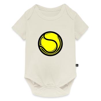 Icône de balle de tennis - Body à manches courtes Premium Bébé - blanc cassé - Devant