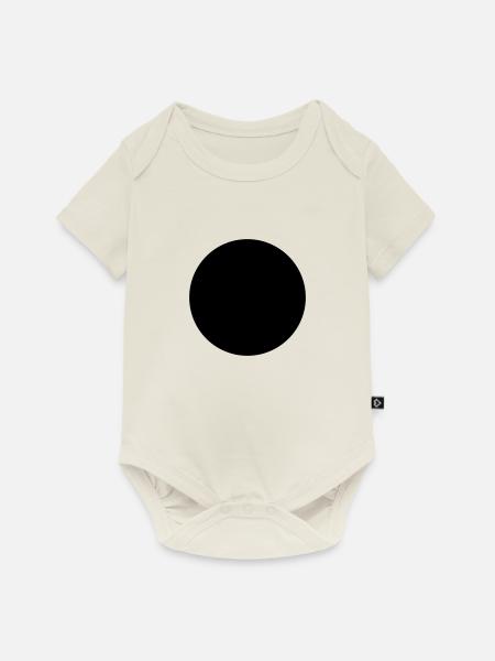 Kreis,Punkt - Baby Premium Kurzarmbody - Naturweiß
