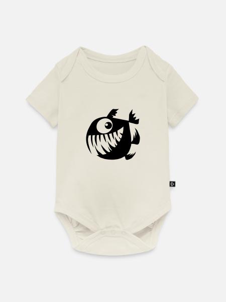Frohe Perry - Baby Premium Kurzarmbody - Naturweiß
