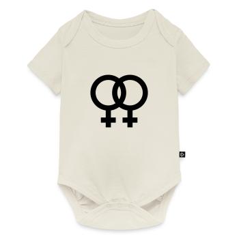 Lesbian - Baby Premium short-sleeve bodysuit - off white - Front