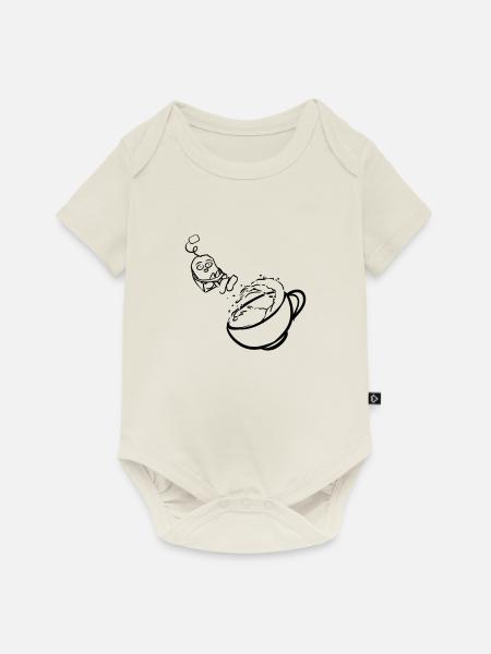 Tea - Baby Premium Kurzarmbody - Naturweiß