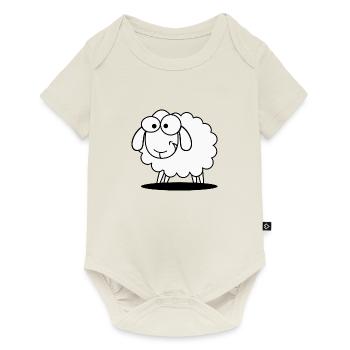 sheep - Baby Premium short-sleeve bodysuit - off white - Front