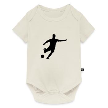 fussballer__f1 - Body à manches courtes Premium Bébé - blanc cassé - Devant