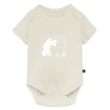 Paintball - Baby Premium Kurzarmbody - Naturweiß - Vorne