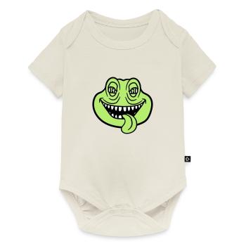 face head monster boese snake dangerous la - Baby Premium short-sleeve bodysuit - off white - Front