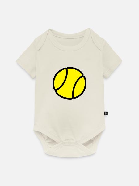 Tennisball - Baby Premium Kurzarmbody - Naturweiß