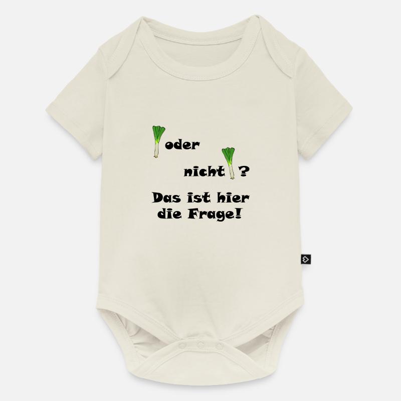 Lauch oder nicht Lauch? - Baby Premium Kurzarmbody - Naturweiß