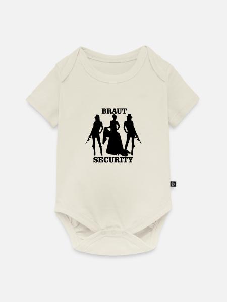 braut security - Baby Premium Kurzarmbody - Naturweiß