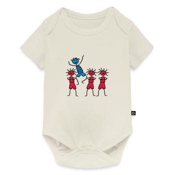 Être différent heureux Funny Boy - Body à manches courtes Premium Bébé - blanc cassé - Devant