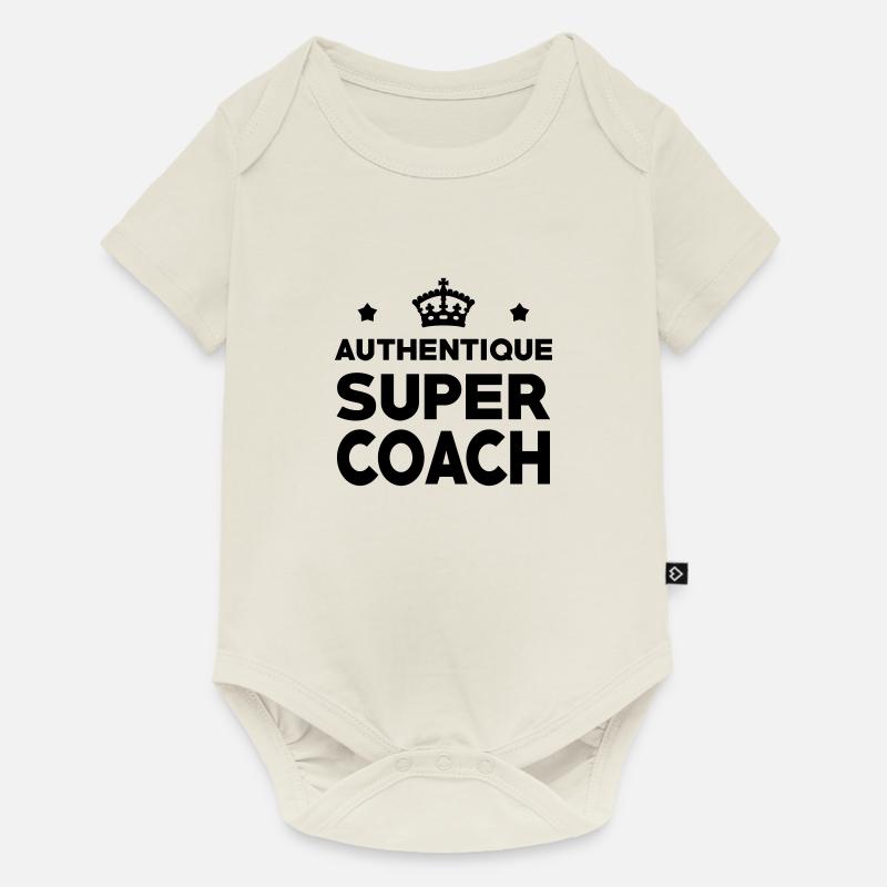 Coach / Coaching / Sport / Entreprise / Psy - Body à manches courtes Premium Bébé - blanc cassé