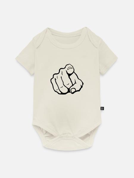 hand_you_1 - Baby Premium Kurzarmbody - Naturweiß