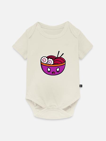 Angry Ramen - Baby Premium Kurzarmbody - Naturweiß