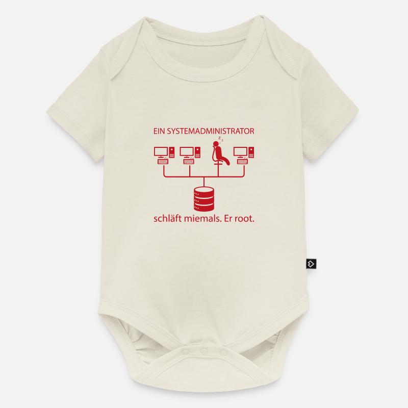 Systemadministrator Programming Geschenk - Baby Premium Kurzarmbody - Naturweiß