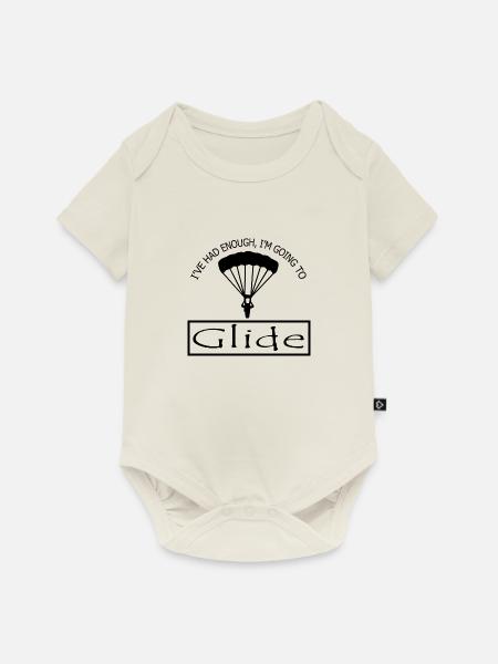 Paragliding - Baby Premium Kurzarmbody - Naturweiß