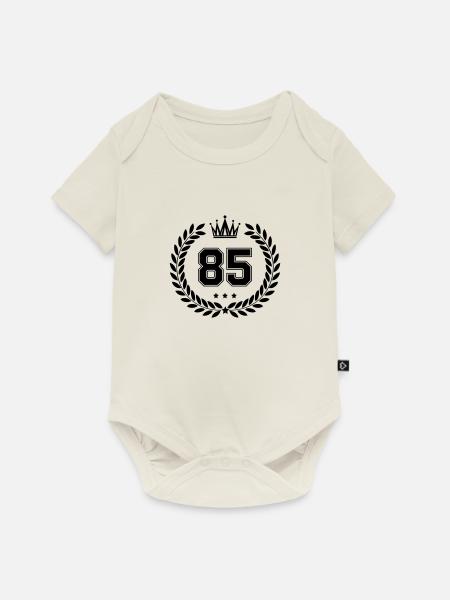 wappen 85 - Baby Premium Kurzarmbody - Naturweiß
