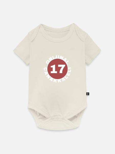 Çanakkale - Baby Premium Kurzarmbody - Naturweiß