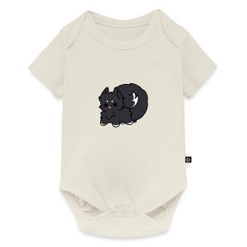 Cute Dog Black White - Baby Premium short-sleeve bodysuit - off white - Front