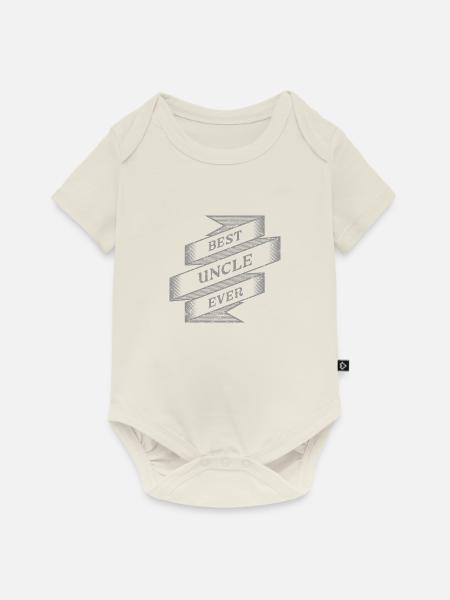 Best Uncle ever - Baby Premium Kurzarmbody - Naturweiß