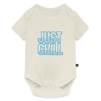 Just Chill Text Logo - Baby Premium short-sleeve bodysuit - off white - Front