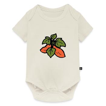 Patate douce cuisine exotique idée cadeau amusante - Body à manches courtes Premium Bébé - blanc cassé - Devant