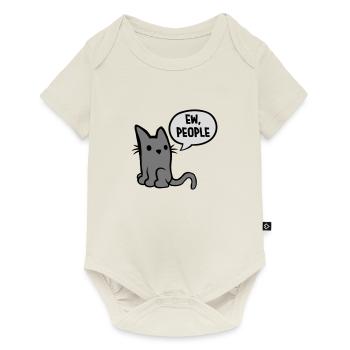 ew people cat pet - Baby Premium short-sleeve bodysuit - off white - Front