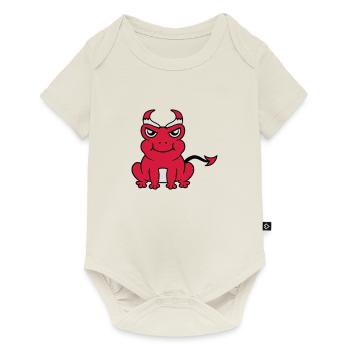 Devil Horns Frog Demon - Baby Premium short-sleeve bodysuit - off white - Front
