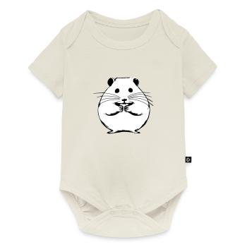 Hamster cute animal rodent animals pet vector 10 - Baby Premium short-sleeve bodysuit - off white - Front