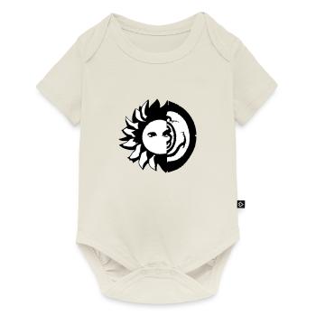 Sun Moon Mosaic Astrology Symbol Vector 08 - Baby Premium short-sleeve bodysuit - off white - Front