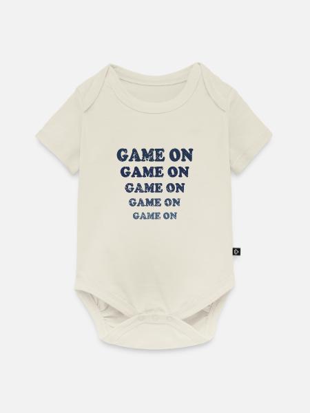 Spiel auf Blue Fade - Baby Premium Kurzarmbody - Naturweiß