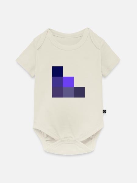 Geometrisch - Baby Premium Kurzarmbody - Naturweiß