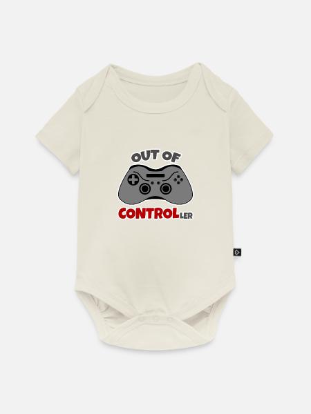 Out of Control - Baby Premium Kurzarmbody - Naturweiß