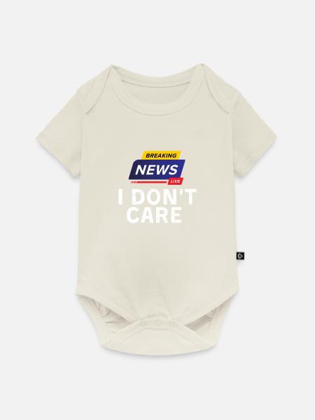 Breaking News - Baby Premium Kurzarmbody - Naturweiß