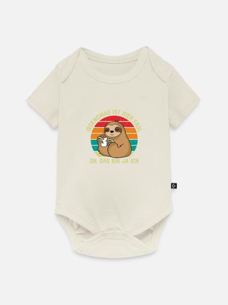 Faules Ich - Baby Premium Kurzarmbody - Naturweiß