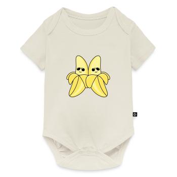 Bananes fraîches - Body à manches courtes Premium Bébé - blanc cassé - Devant