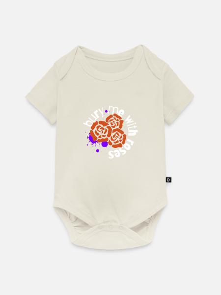 Gothic /// Bury Me With Roses - Baby Premium Kurzarmbody - Naturweiß