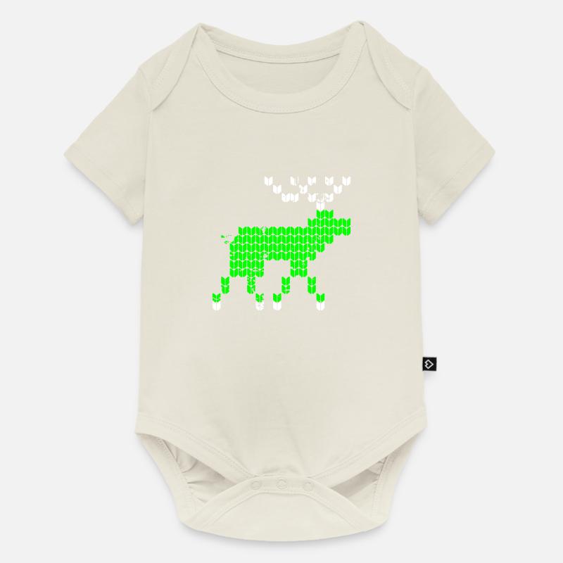 Noël Orignal de Noël moche - Body à manches courtes Premium Bébé - blanc cassé