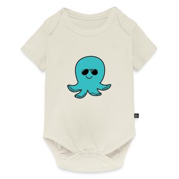 Poulpe Cool - Body à manches courtes Premium Bébé - blanc cassé - Devant