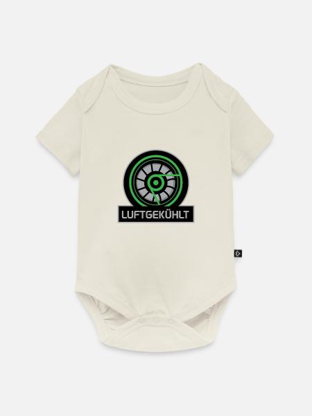 Luftgekühlt - Baby Premium Kurzarmbody - Naturweiß