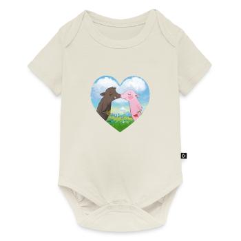 Rosalie und Trüffel - Baby Premium Kurzarmbody - Naturweiß - Vorne