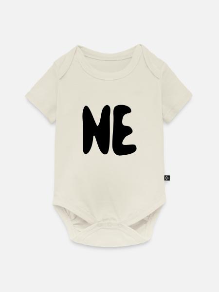 ne - Baby Premium Kurzarmbody - Naturweiß