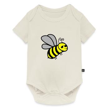 Bee Cool - Baby Premium short-sleeve bodysuit - off white - Front