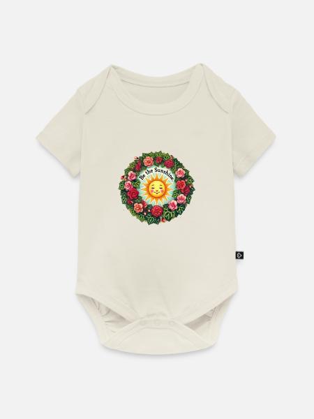 Sei der Sonnenschein - Baby Premium Kurzarmbody - Naturweiß