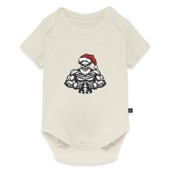 Christmas Skull - Baby Premium short-sleeve bodysuit - off white - Front